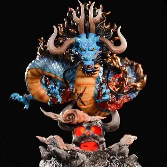 New Four Emperors Kaido (Resonance Ver) Character Anime Model Statue Action Figures Desktop Ornament Popular Decorations Fan Souvenirs Creative Gift Collectable