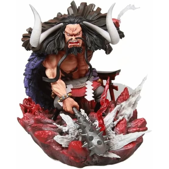 New Four Emperors King Kaido 18cm/7inch Character Anime Statue Figure Desktop Ornament Popular Decorations Fan Souvenirs Creative Gift Collection