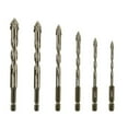 thumbnail image 1 of New Four Flute Sawtooth Eccentric Drill Bit Set with High Performance and Durable Design for Multiple Materials with Various Sizes, 1 of 2