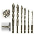 thumbnail image 1 of New Four-Flute Sawtooth Eccentric Drill Bit, Strong Magnetic Durability Screwdriver Drill Bit Set, Universal Anti-Slip Electric Screw Driver Set, Multiple Sizes Bits (6mm+8mm+10mm+12mm), 1 of 7