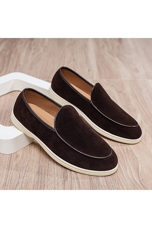 New Four Seasons Men's Low-Top Flat Fashion British Style Casual Slip On Loafers