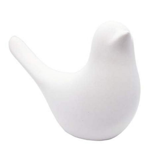 New French Country Garden Cottage Bird Figurine Decorative Ceramic Animal White Bird Figurine, Bird Statue, Bird Sculpture Home Garden Furniture Desktop Mantel Wedding Decor