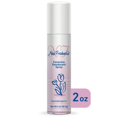 New Freshness Feminine Deodorant Spray, Hypoallergenic, Original Scent, 2 Oz