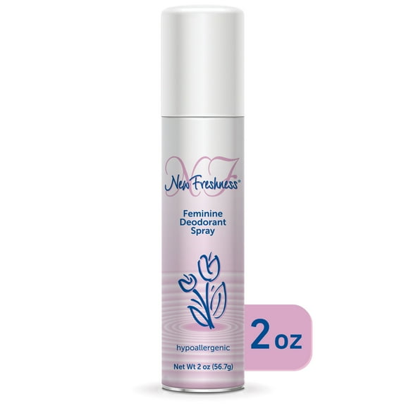 New Freshness Feminine Deodorant Spray, Hypoallergenic, Original Scent, 2 Oz