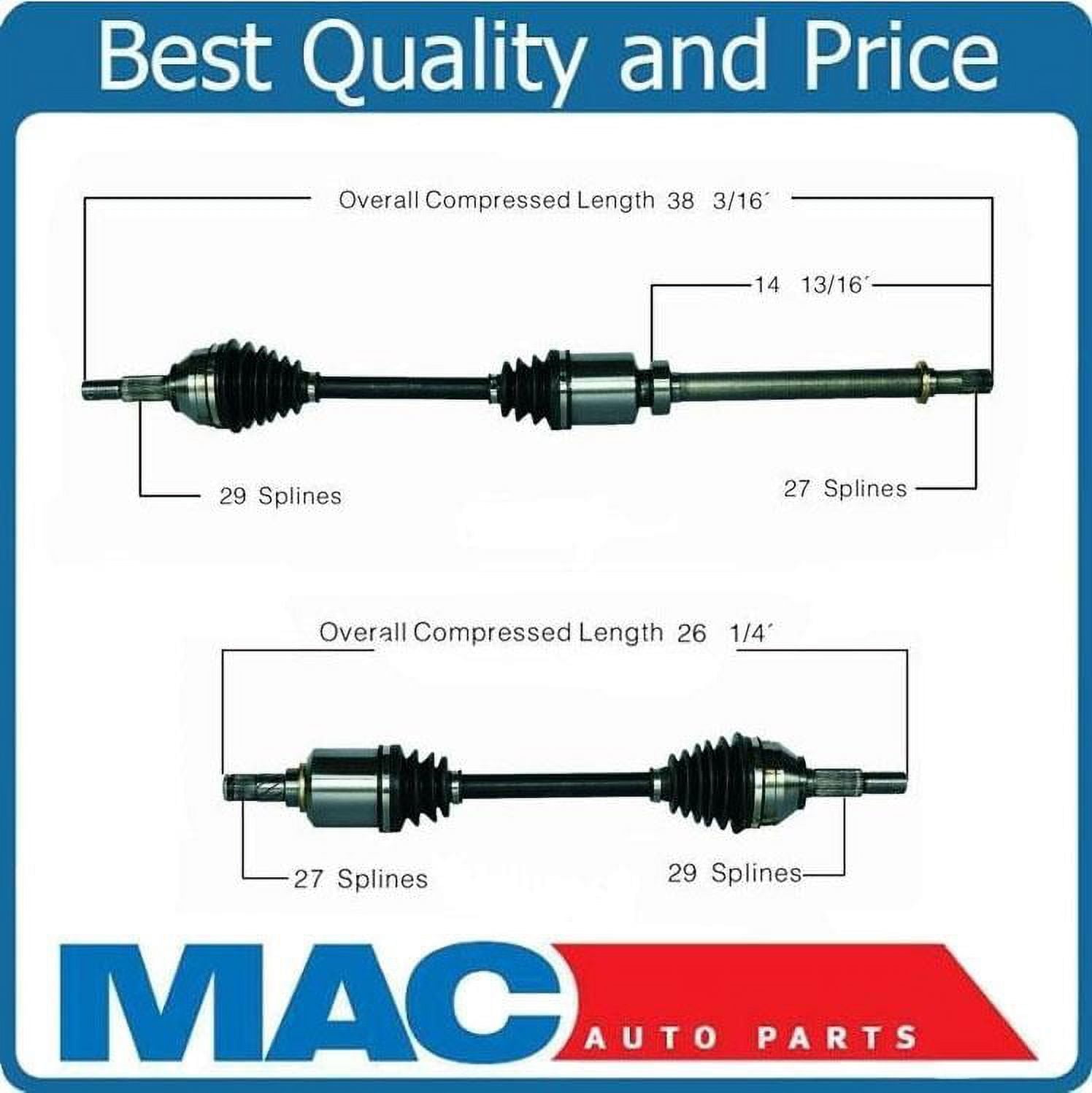 New Front Automatic Transmission Axles for Nissan Altima 2.5L 07-12 No ...