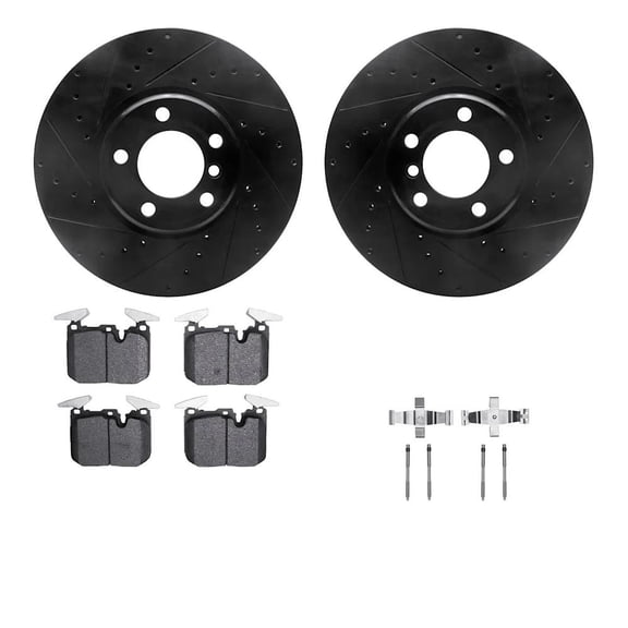 New Front Brake Disc and Pad Kit Compatible With Bmw 328d xDrive Base 4 Cyl 2.0L 428i Gran Coupe Base 4 Cyl 2.0L 230i Base 4 Cyl 2.0L 2012-2021 By R1WHTH131094