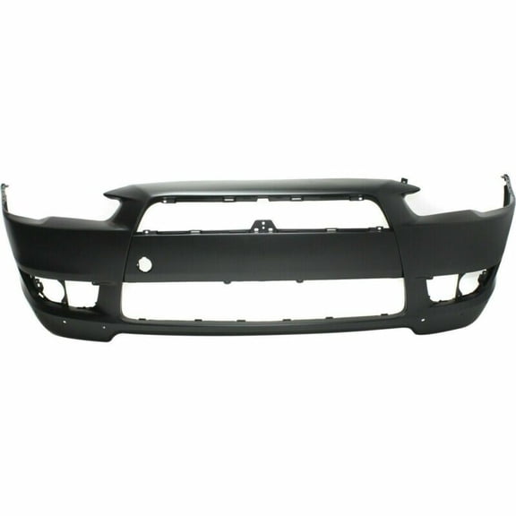 New Front Bumper Cover Primed With Air Dam Holes For 2008-2015 Mitsubishi Lancer