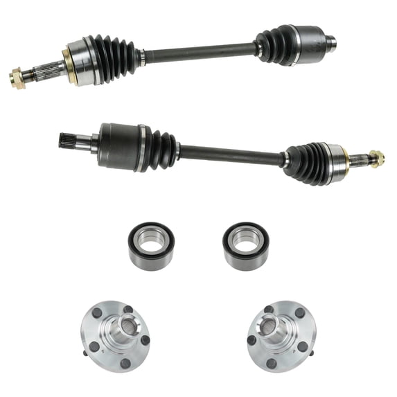 New Front CV Axle Shaft Assembly Wheel Hub Bearing Kit Set 4pc Compatible with 05-06 Odyssey Fits select: 2005-2006 HONDA ODYSSEY