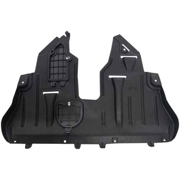OEM Grade Engine Splash Shield Under Cover Compatible with 2019-2023 Jeep Cherokee 2.4L 4-Cyl Front Plastic OEM 68288229AD Under Engine Undercarriage Protection Road Debris Shield