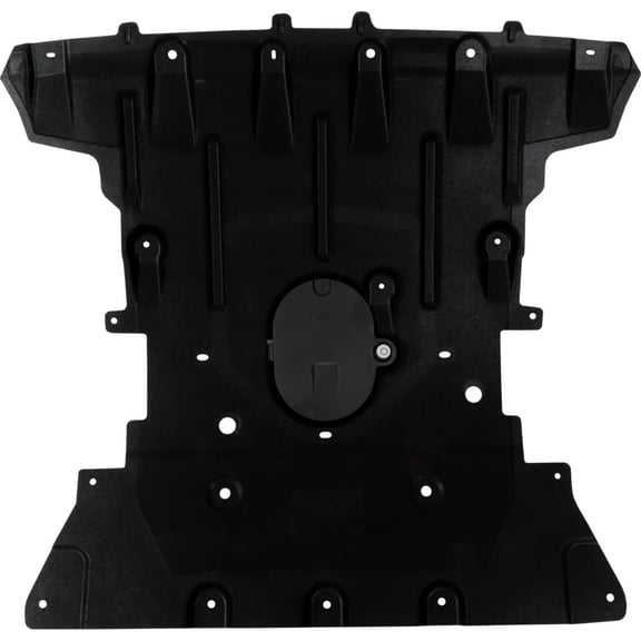 Under Engine Cover Splash Guard Compatible with 2021-2024 Jeep Grand Front Plastic Guard 68447798AE Undercarriage Protection Road Debris Shield Bolt-On Fit Direct Fit Protective Panel