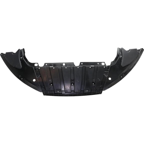OEM Grade Engine Splash Shield Under Cover Compatible with 2015-2018 Ford Focus 1.0L 3-Cyl Front Plastic OEM F1EZ17808C Under Engine Undercarriage Protection Road Debris Shield
