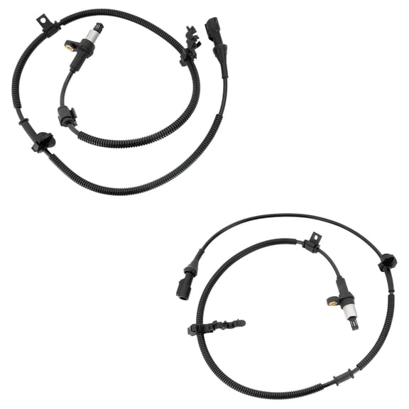 New Front Left and Front Right ABS Speed Sensor Compatible With Ford F-250 Super Duty King Ranch 10 Cyl 6.8L Excursion Limited 10 Cyl 6.8L 1999-2005 By F81Z2C205AD F81Z2C204AD