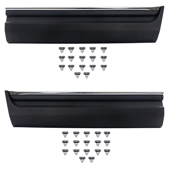 New Front Left and Front Right Door Molding and Beltlines Compatible With Ford Explorer Limited 4 Cyl 2.0L Explorer XLT 4 Cyl 2.0L 2011-2015 By FO1304111 FO1305111 BB5Z7820879BA