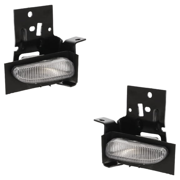 New Front Left and Front Right Fog Light Compatible With Ford Mustang GT 8 Cyl 4.6L Mustang Base 6 Cyl 3.8L 1996-1998 By F6ZZ15200B F6ZZ15200C FO2593181 FO2592181