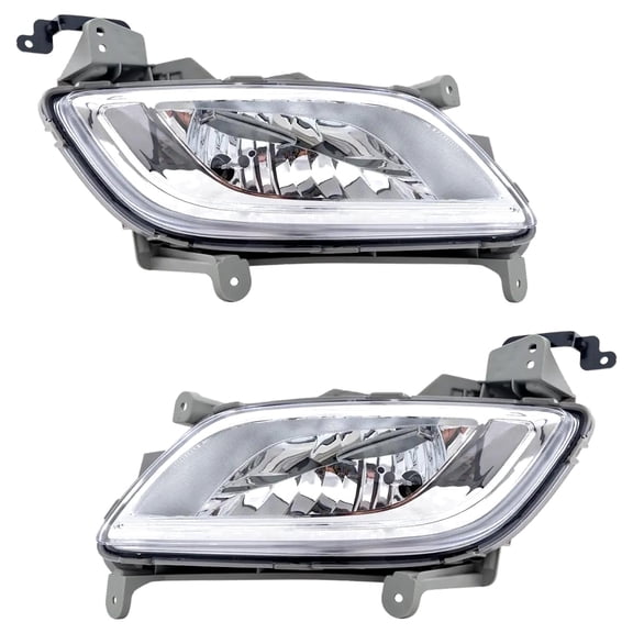New Front Left and Front Right Fog Light Compatible With Hyundai Veloster RE:FLEX 4 Cyl 1.6L Veloster Value Edition 4 Cyl 1.6L 2012-2017 By HY2592152 HY2593152 922012V000