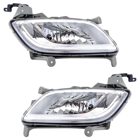 New Front Left and Front Right Fog Light Compatible With Hyundai Veloster SE 4 Cyl 1.6L Veloster Turbo R-Spec 4 Cyl 1.6L 2012-2017 By HY2592152 922012V000 HY2593152 922022V000