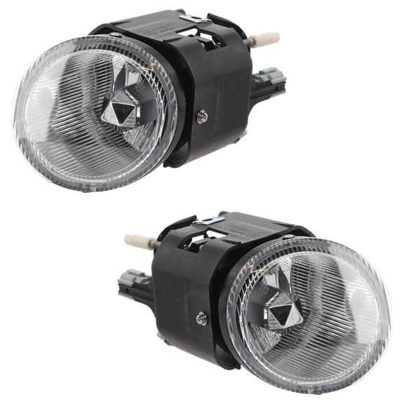 Front Fog Light Set Compatible with 2000-2002 Nissan Xterra SE 3.3L (02) XE 2.4L (02) XE Maxima SE 20th Anniv 3.0L (01) GXE 3.0L (00-01) GLE (00-01) 261552Y925 261502Y925 NI2592103