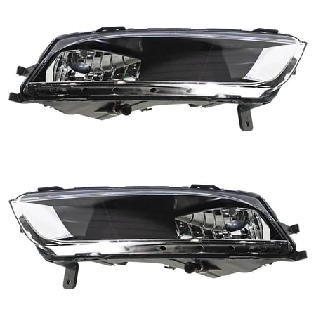New Front Left and Front Right Fog Light Compatible With Volkswagen CC VR6 4Motion Executive CC V6 Executive 4Motion 2013-2017 By VW2592125 VW2593125 3C8941699 3C8941700