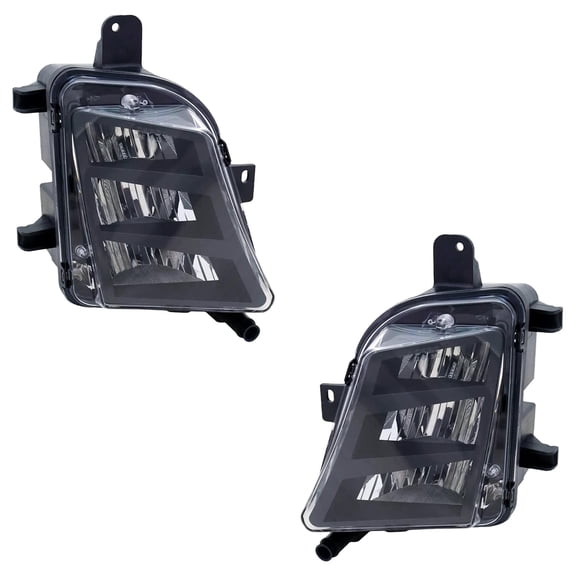 New Front Left and Front Right Fog Light Compatible With Volkswagen GTI Performance 4 Cyl 2.0L Golf Wolfsburg Edition 4 Cyl 1.8L 2014-2017 By VW2592128 VW2593128 5GM941699A