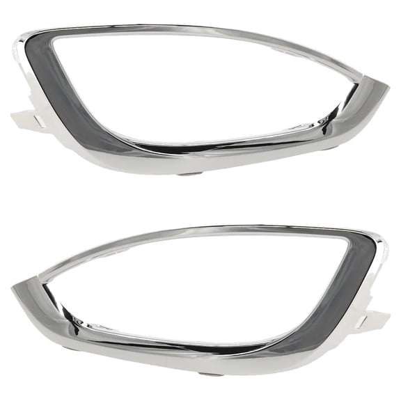 New Front Left and Front Right Fog Light Trim Compatible With Chrysler Pacifica Limited 6 Cyl 3.6L Pacifica Hybrid Limited 6 Cyl 3.6L 2017-2020 By CH1046115 CH1047115 5SD11SZ0AC