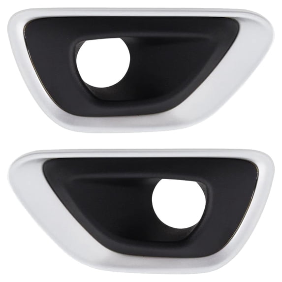 New Front Left and Front Right Fog Light Trim Compatible With Jeep Grand Cherokee Laredo Grand Cherokee Overland 2014-2016 By CH1038195 CH1039195 5RK91LS1AA 5RK90LS1AA
