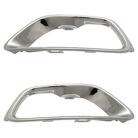 New Front Left and Front Right Fog Light Trim Compatible With Jeep Grand Cherokee Trailhawk Grand Cherokee WK All Submodels 2017-2022 By CH1038200 CH1039200 5ZM55SZ0AA 5ZM54SZ0AA