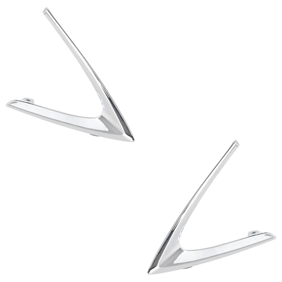 New Front Left and Front Right Fog Light Trim Compatible With Lexus RX350L Base 6 Cyl 3.5L RX450h Base 6 Cyl 3.5L 2016-2019 By LX1038118 LX1039118 814820E180 814810E080