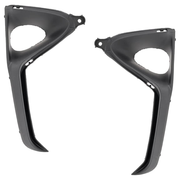 New Front Left and Front Right Fog Light Trim Compatible With Lexus RX450hL Base 6 Cyl 3.5L RX350 Base 6 Cyl 3.5L 2016-2019 By LX1038126 LX1039126 531420E010 531410E050