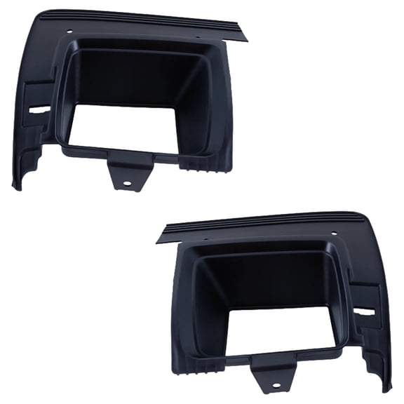 New Front Left and Front Right Tow Eye Cover Compatible With GMC Sierra 3500 HD Denali 8 Cyl 6.6L Sierra 2500 HD SLT 8 Cyl 6.6L 2015-2019 By GM1029130 GM1029129 23178916 23178917