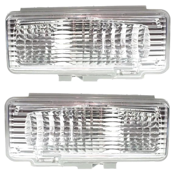 Front Turn Signal Lights Compatible with 1994-1997 Chevrolet S10 LS 4.3L (94-97) SS 4.3L (94-97) ZR2 Blazer Base (95-97) LT (95-97) LS (96-97) GMC Sonoma SL 2.2L SL SLE 2.2L SLE 5977835