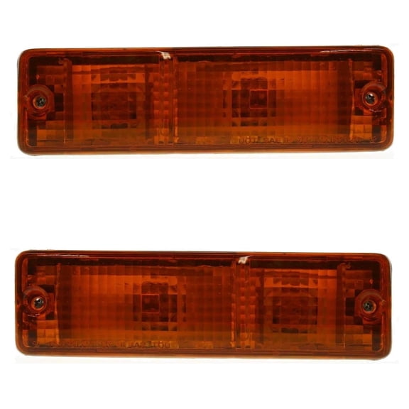 New Front Left and Front Right Turn Signal Light Compatible With Nissan 720 Deluxe 4 Cyl 2.5L 720 Base 4 Cyl 2.4L 1980-1986 By NI2520101 NI2521101 2612504W00 2612004W00