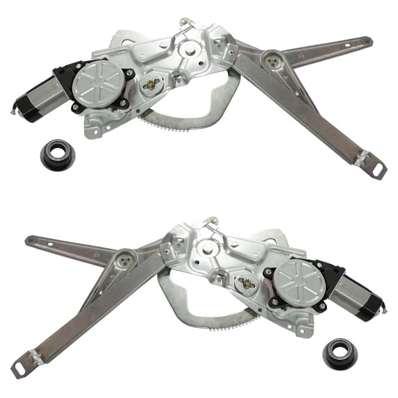 New Front Left and Front Right Window Regulator Compatible With Bmw 320i Base 6 Cyl 2.0L 325i Base 6 Cyl 2.5L 1992-1993 By BM1350133 BM1351133 51331977609-PFM 51331977610-PFM