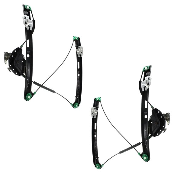 New Front Left and Front Right Window Regulator Compatible With Bmw 325xi Base 6 Cyl 2.5L 325i Base 6 Cyl 2.5L 2000-2005 By BM1350105 BM1351105 51337020659 51337020660