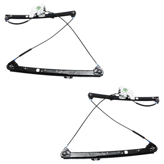 Front Left and Right Power Window Regulator Pair Without Motors Compatible with 2000-2006 BMW X5 4.8is 4.8L (04-06) 3.0i 3.0L (01-06) 4.4i 4.4L (00-06) 4.6is B462919-B462920