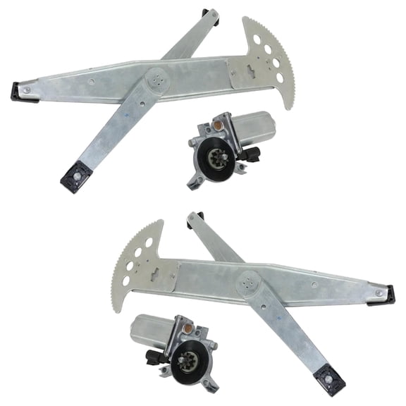 New Front Left and Front Right Window Regulator Compatible With Buick Chevrolet Oldsmobile Silhouette GS Venture Value 1997-2009 By GM1350189 GM1357107 GM1351189 GM1356107