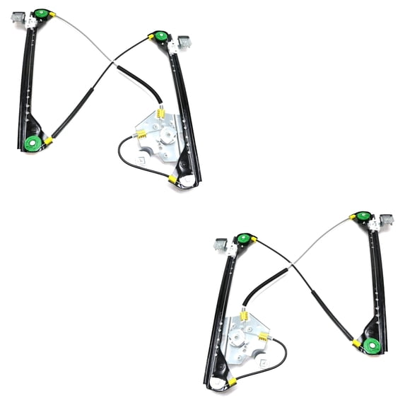 New Front Left and Front Right Window Regulator Compatible With Chrysler Pacifica Base 6 Cyl 3.8L Pacifica LX 6 Cyl 4.0L 2007-2008 By 5020787AE 5020786AE