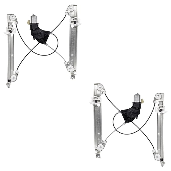 New Front Left and Front Right Window Regulator Compatible With Dodge Caliber Rush 4 Cyl 2.4L Caliber Uptown 4 Cyl 2.0L 2007-2012 By 5179943AA-PFM 5179961AA 5179942AA-PFM 5179960AA