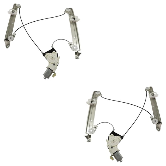 Front Left and Front Right Window Regulator Compatible With Dodge Caliber Uptown 4 Cyl 2.4L Caliber Rush 4 Cyl 2.4L 2007-2012 By 5179943AA-PFM 5179961AA 5179942AA-PFM 5179960AA
