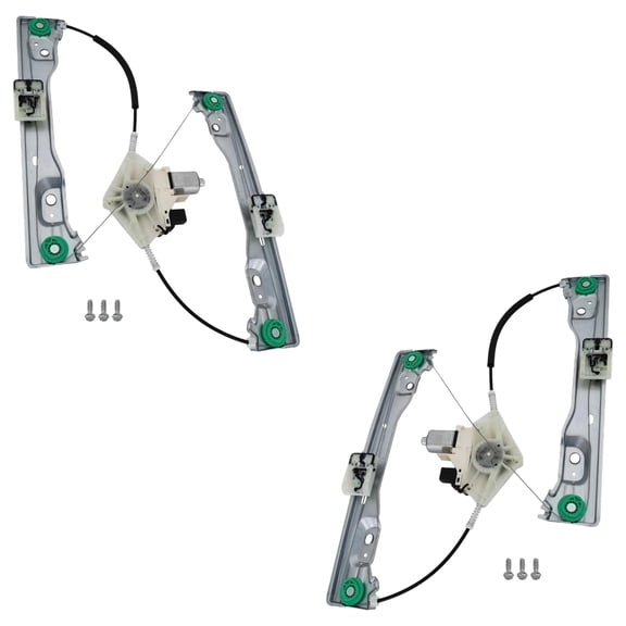 New Front Left and Front Right Window Regulator Compatible With Dodge Jeep Durango Crew 6 Cyl 3.6L Grand Cherokee WK Laredo 6 Cyl 3.6L 2011-2024 By 68079287AA-PFM 68079286AA-PFM