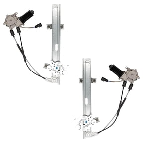 New Front Left and Front Right Window Regulator Compatible With Dodge Mitsubishi 3000GT Spyder VR-4 6 Cyl 3.0L 3000GT Spyder SL 6 Cyl 3.0L 1991-1996 By MB641281 MB641282