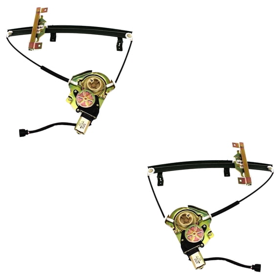 New Front Left and Front Right Window Regulator Compatible With Honda Isuzu Passport LX 6 Cyl 3.2L Rodeo LS 4 Cyl 2.6L 1994-1997 By IZ1350105 IZ1351105 8971658802 8971658792