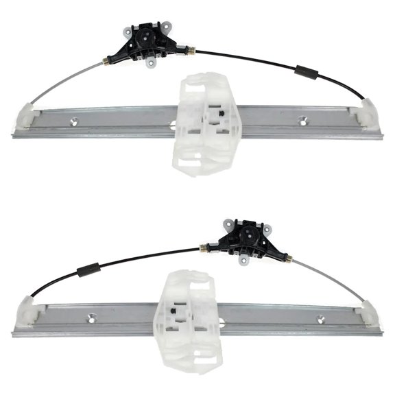 New Front Left and Front Right Window Regulator Compatible With Jeep Wrangler JK Unlimited Willys Wheeler 6 Cyl 3.6L 2007-2018 By 68018025AA 68018024AA