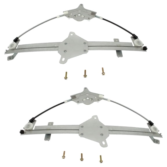 New Front Left and Front Right Window Regulator Compatible With Mazda 3 i SV 4 Cyl 2.0L 3 Sport 4 Cyl 2.0L 2014-2018 By BJS759590A BJS759590 BJS758590A BJS758590