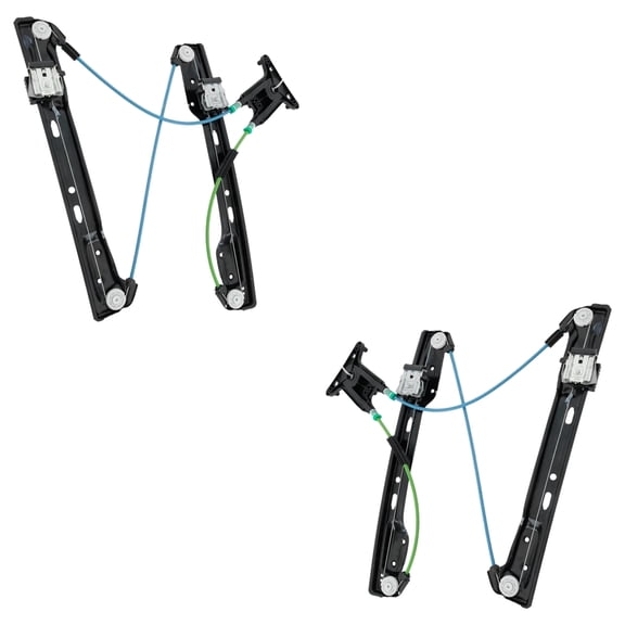 New Front Left and Front Right Window Regulator Compatible With Mercedes Benz GLC300 4Matic 4 Cyl 2.0L GLC63 AMG S 4Matic 8 Cyl 4.0L 2017-2023 By 2537206503 2537206603