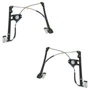 New Front Left and Front Right Window Regulator Compatible With Volkswagen Jetta K2 4 Cyl 2.0L Jetta GLS 4 Cyl 2.0L 1993-1999 By VW1350100 VW1351100 1H0837401B 1H0837402B
