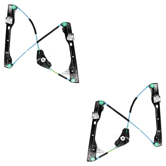 New Front Left and Front Right Window Regulator Compatible With Volkswagen Passat 3.6 6 Cyl 3.6L Passat 2.0T 4 Cyl 2.0L 2006-2009 By 3C1837461F 3C1837462F