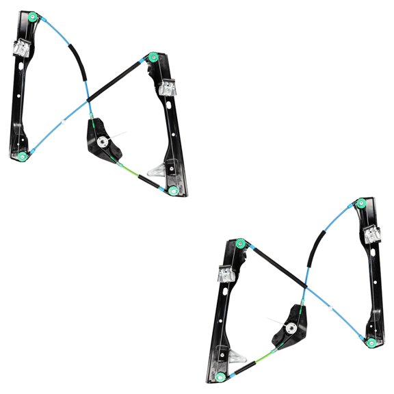 New Front Left and Front Right Window Regulator Compatible With Volkswagen Passat VR6 6 Cyl 3.6L Passat Base 4 Cyl 2.0L 2006-2009 By 3C1837461F 3C1837462F