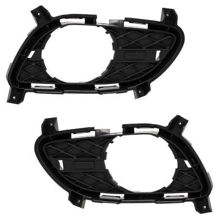 New Front Left Inner and Front Right Inner Fog Light Trim Compatible With Infiniti G37 Base G37 Premier 2011-2015 By IN1038114 IN1039114 622571NX0A 622561NX0A