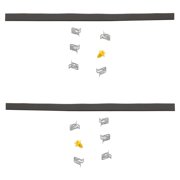 New Front Left Lower and Front Right Lower Door Molding and Beltlines Compatible With Tesla Model X Plaid Model X P100D 2016-2021 By 103520100D 103520200D
