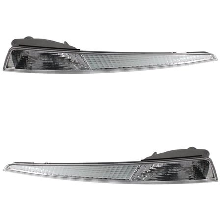New Front Left and Front Right Turn Signal Light Compatible With Acura TL Base 6 Cyl 3.5L 2009-2011 By AC2532103 AC2533103 33351TK4A01 33301TK4A01